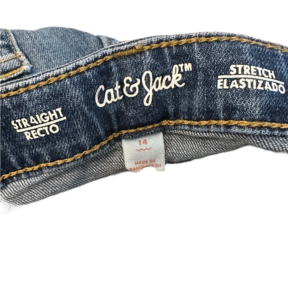 Cat & Jack Boys 14 Straight Jeans Stretch & Boys 14 Straight Black Pants- BUNDLE - Picture 7 of 11